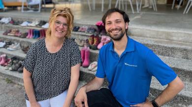 
		Katrin Sattler und Christian Keller im Gespräch
	